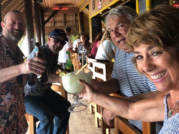 Dean Tomasello and his Roatan friends.