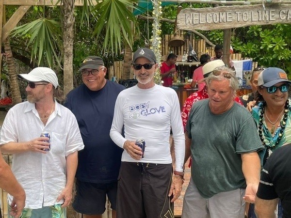 Dean Tomasello and his Roatan friends.