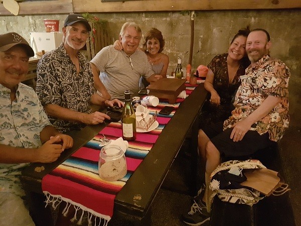 Dean Tomasello and his Roatan friends.